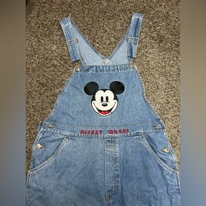 Disney Mickey Mouse Blue Overalls for Women